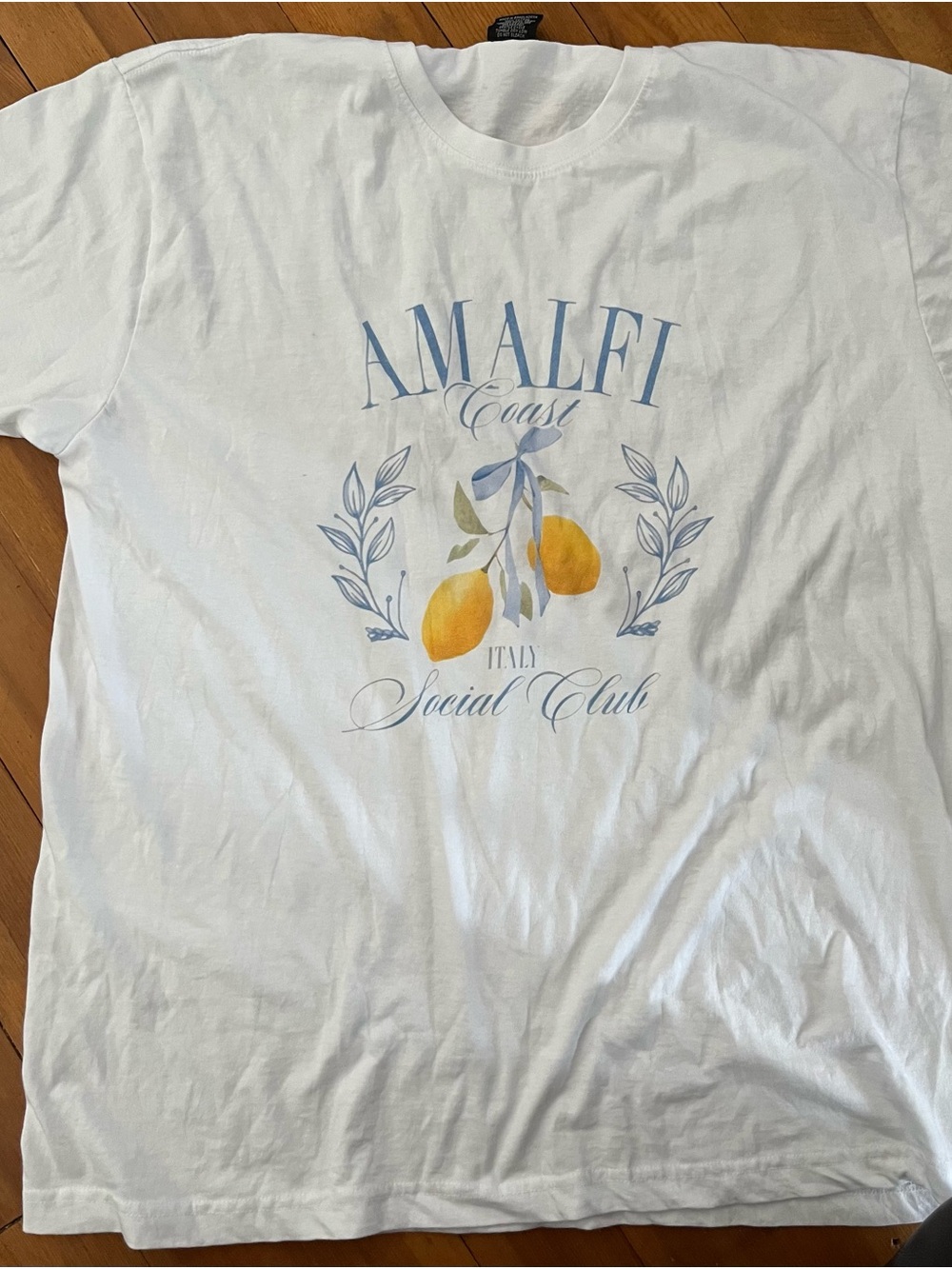 Amalfi Coast Social Club White Graphic Tee 3X